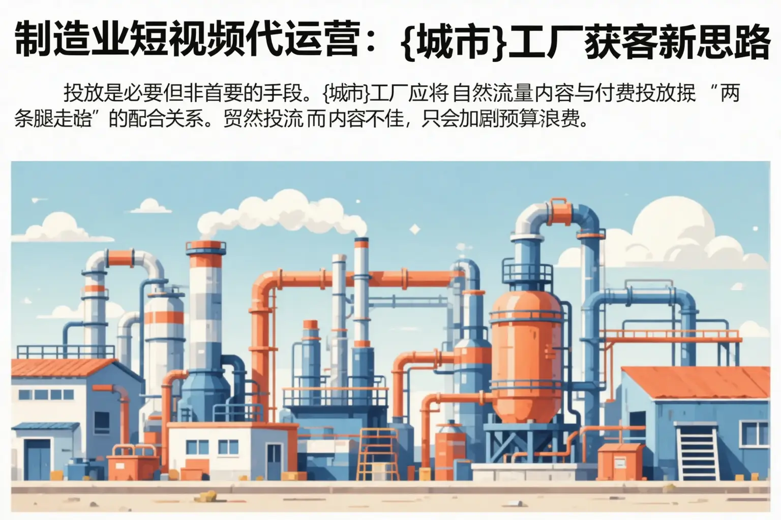 制造业短视频代运营：唐河工厂获客新思路